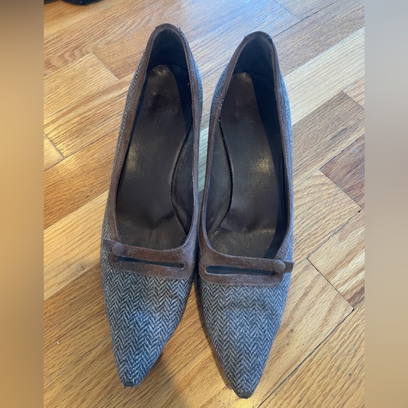 Boden herringbone and sieve kitten heel pumps - Picture 2 of 7